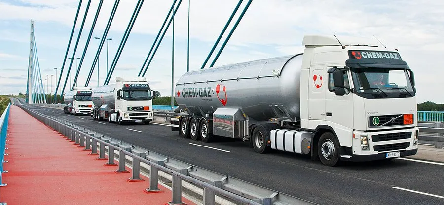 Flota cystern CHEM-GAZ w trasie — dostawy gazu płynnego w całej Polsce